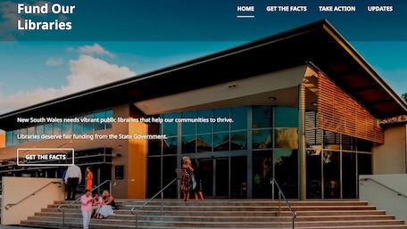 Fund Our Libraries homepage