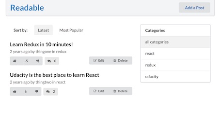 Readable web page